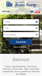 Mobile Screenshot of imobiliariazonanorte.com.br