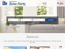 Tablet Screenshot of imobiliariazonanorte.com.br